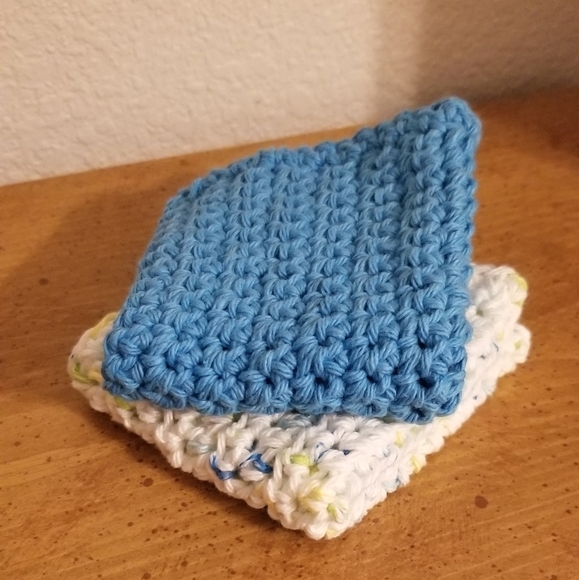 💞2/$20 HAND CRAFTED Crocheted All Purpse 100% Cottn Reusble Bath or Dish Cloths - Picture 8 of 8